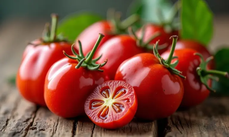 Close-up vibrante de physalis em mesa rústica, representando alimentação saudável e culinária brasileira.