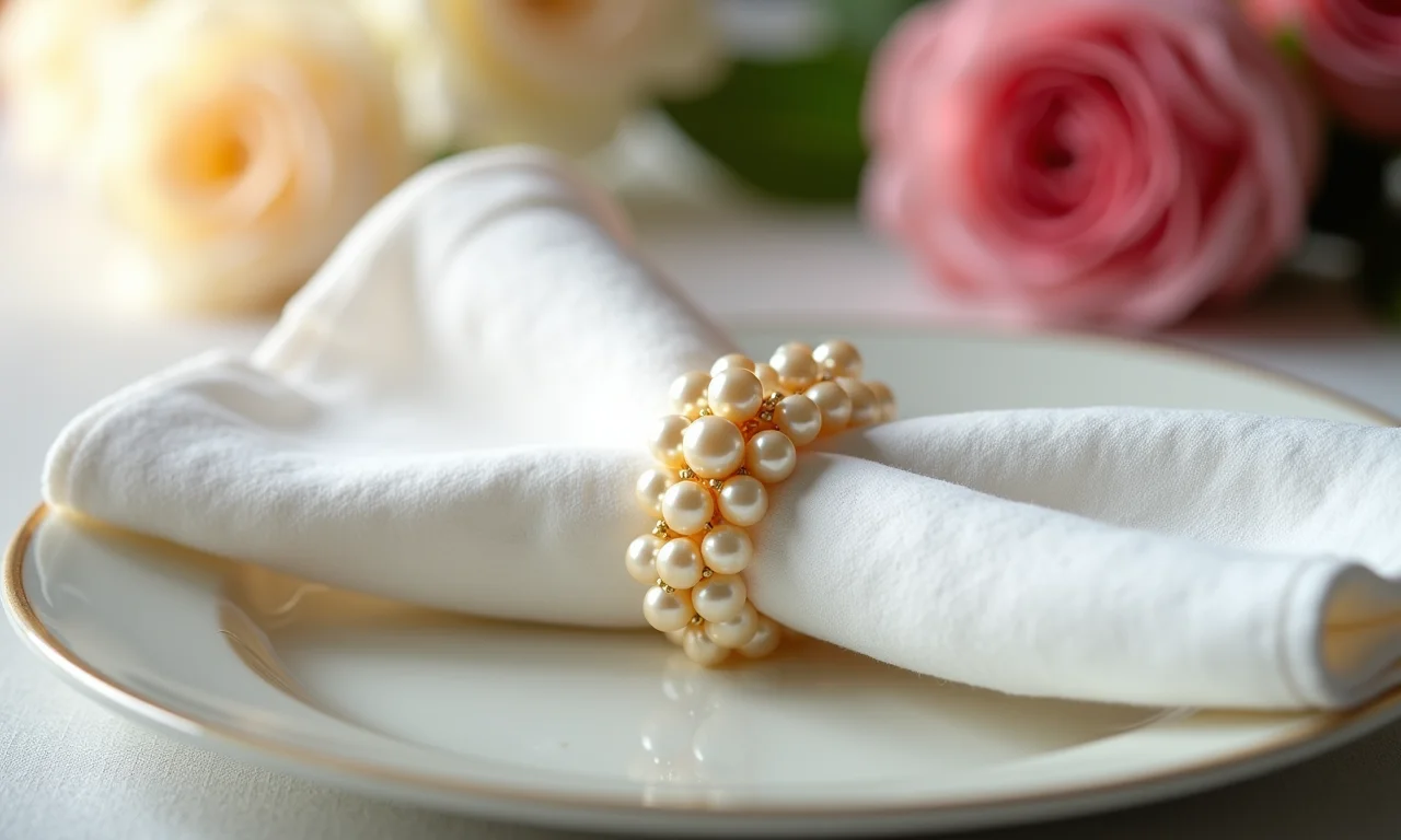 Como limpar meu porta guardanapo de pérolas?