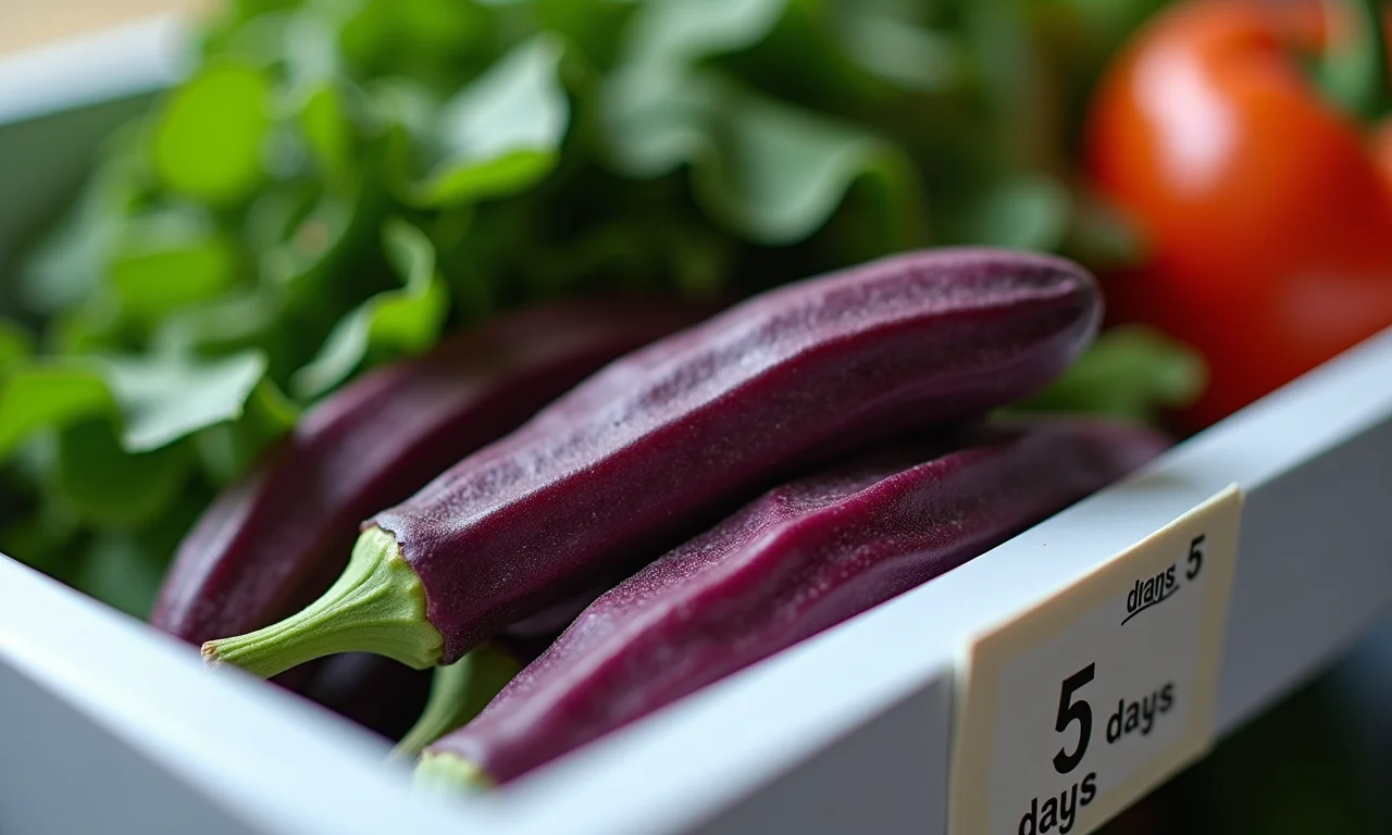 Consuma o quiabo-roxo em até 5 dias.