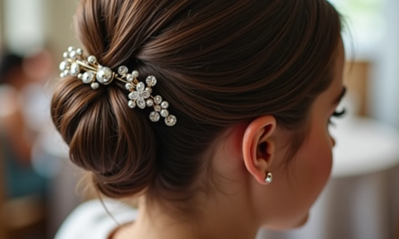 Coque decorado com acessórios brilhantes.