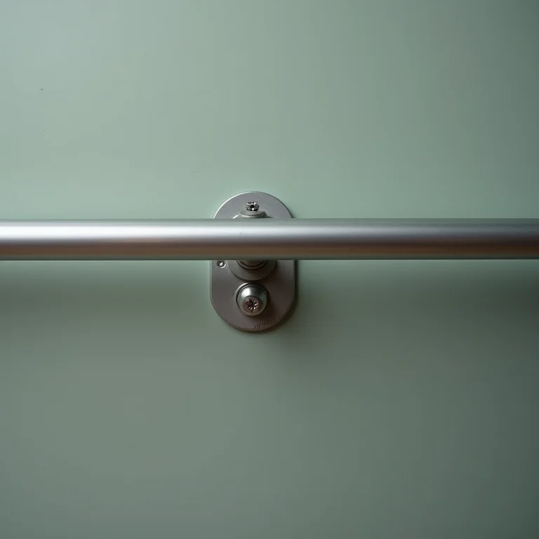 Corrimão com fixação insegura.