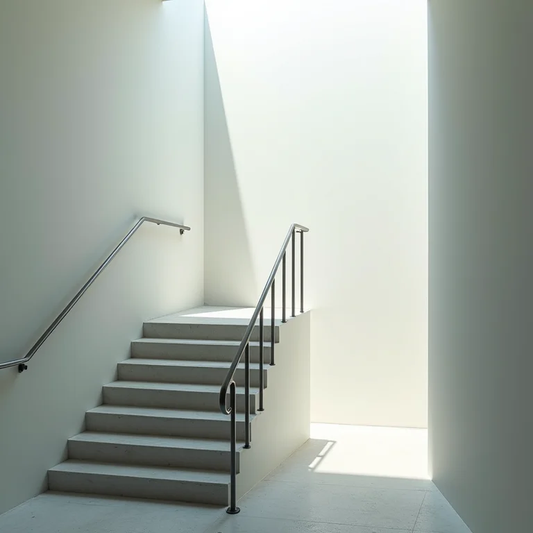 Corrimão muito distante da parede.