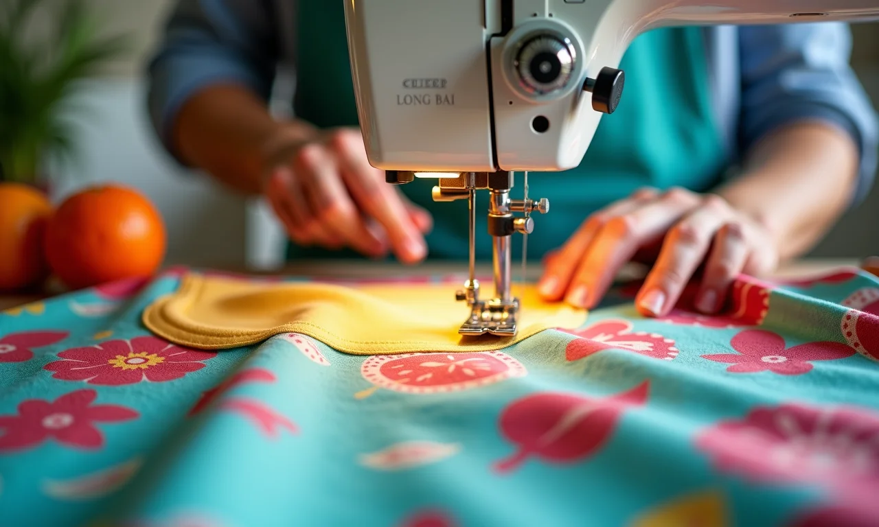 Costurando um avental de cozinha: passo a passo simplificado.