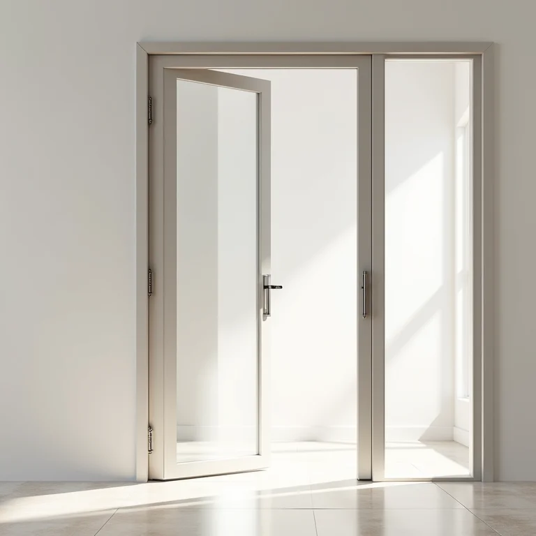 Design moderno de porta pivotante de alumínio