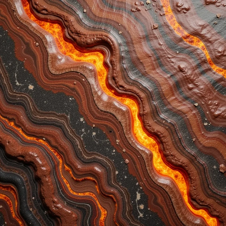 Detalhe da superfície texturizada do granito flameado