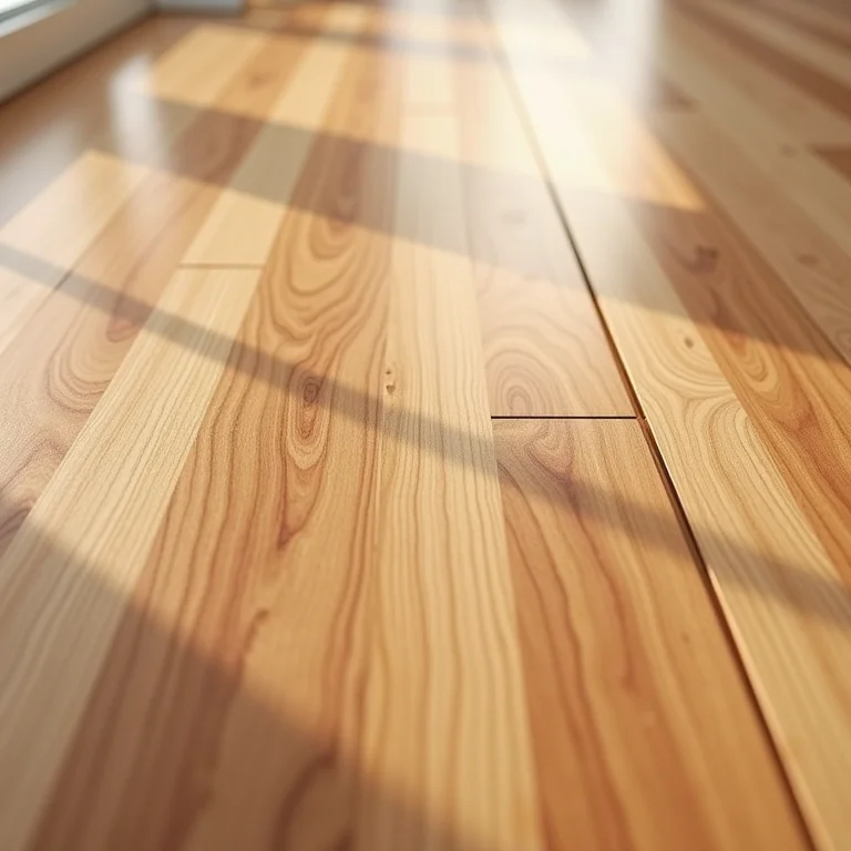 Detalhe de assoalho de madeira Ipê.