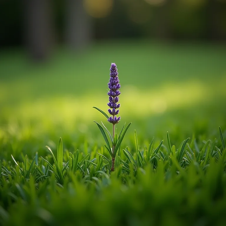 Detalhe de pinus seco e lavanda