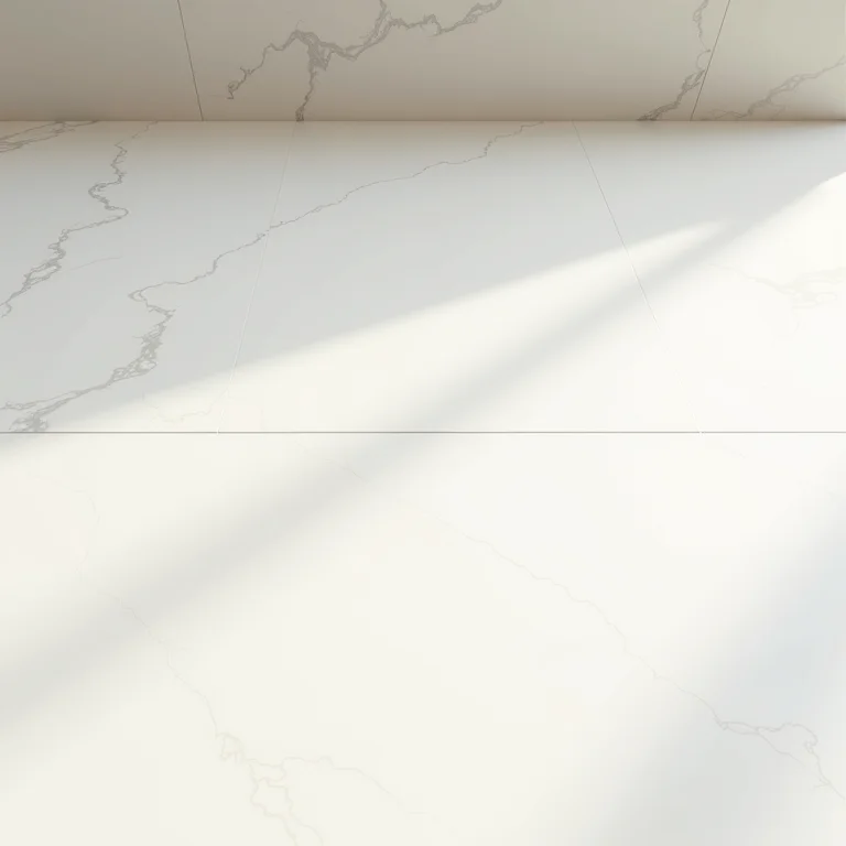 Detalhe do porcelanato Calacata: beleza e durabilidade