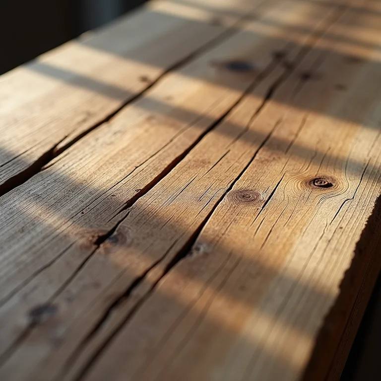 Detalhes do estado da madeira de demolição