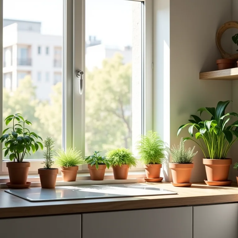 Diferentes locais para um jardim de ervas em casa