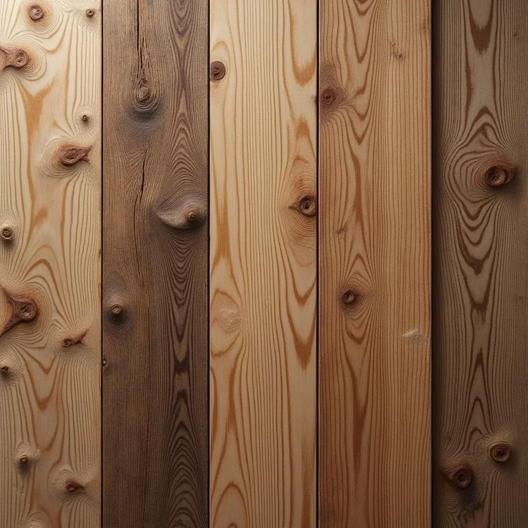 Diferentes tipos de madeira de demolição