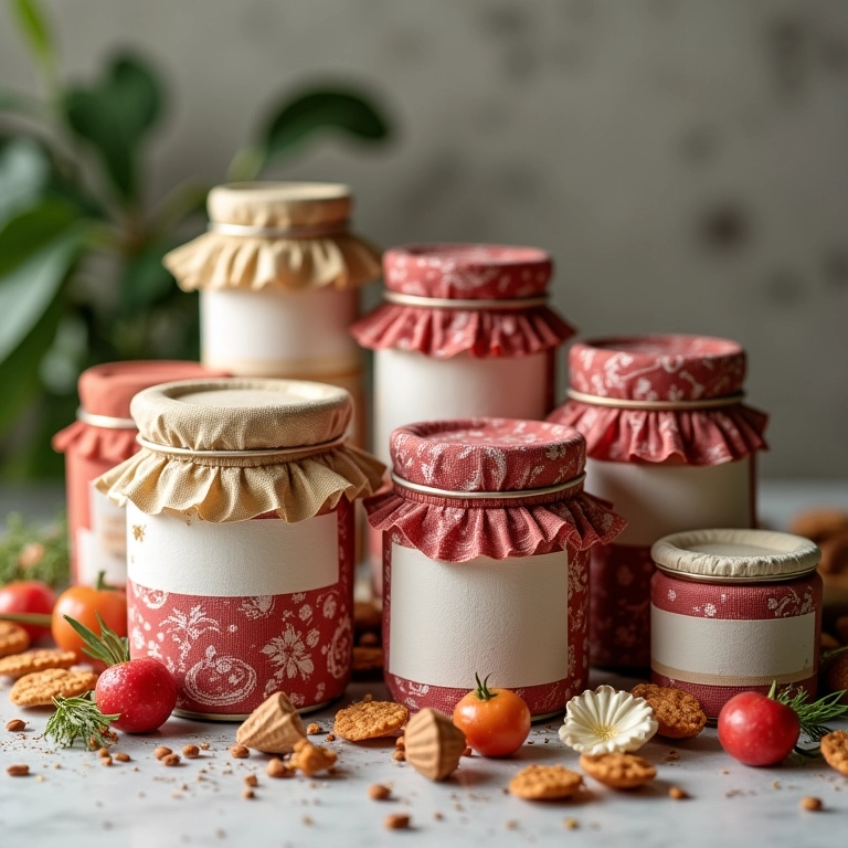 Diversas ideias de embalagens de doces feitas com materiais reciclados.