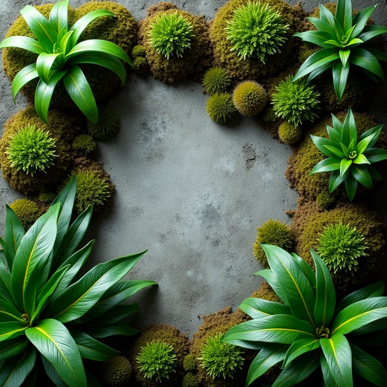 Diversas plantas para jardim vertical em ambientes úmidos e com pouca luz.