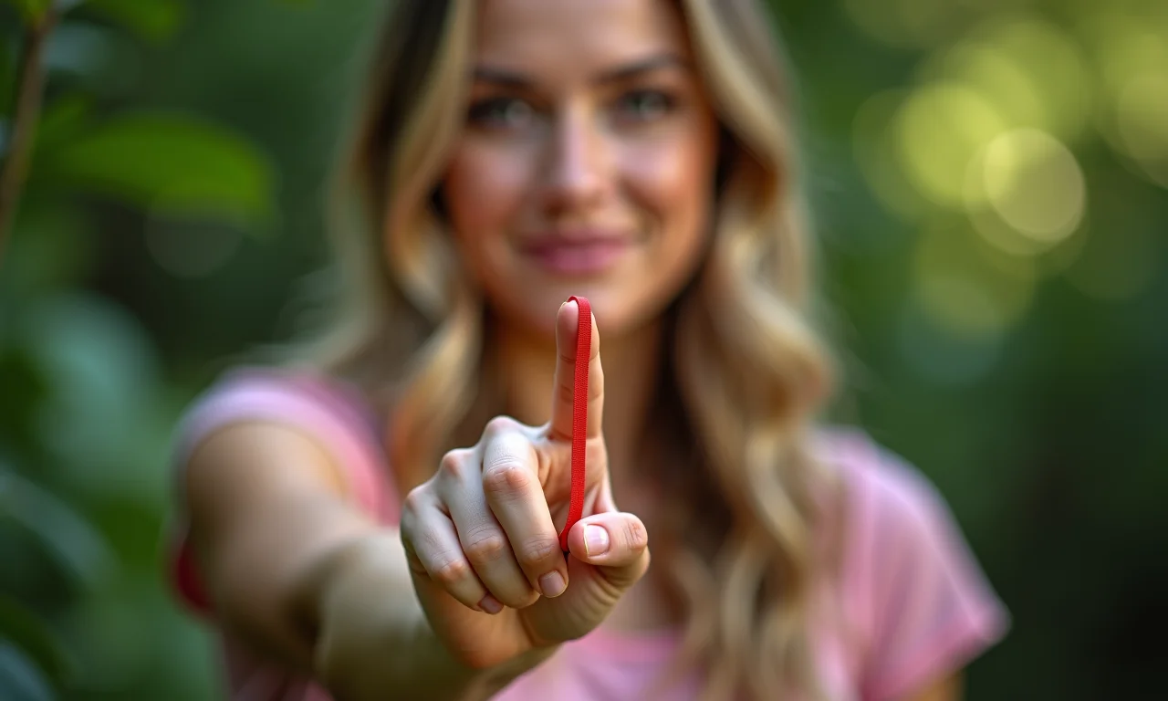 Elástico viajando entre os dedos em demonstração mágica.