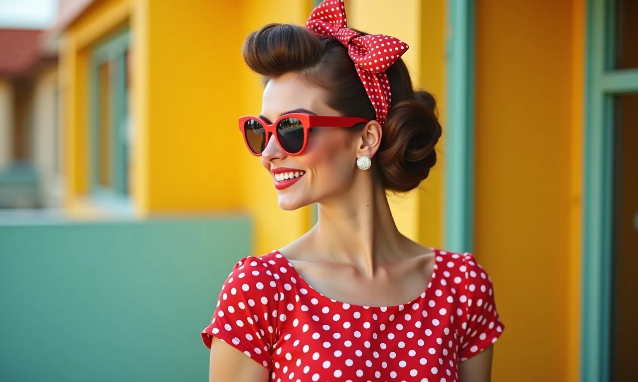 Elegância retrô dos anos 60 no carnaval.