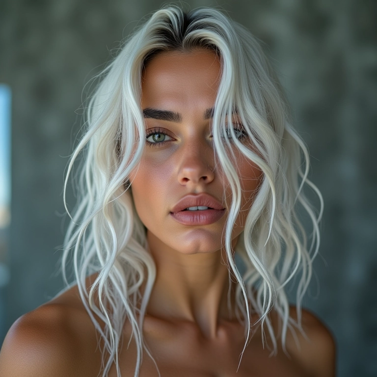 Enxágue e hidratação após a descoloração.