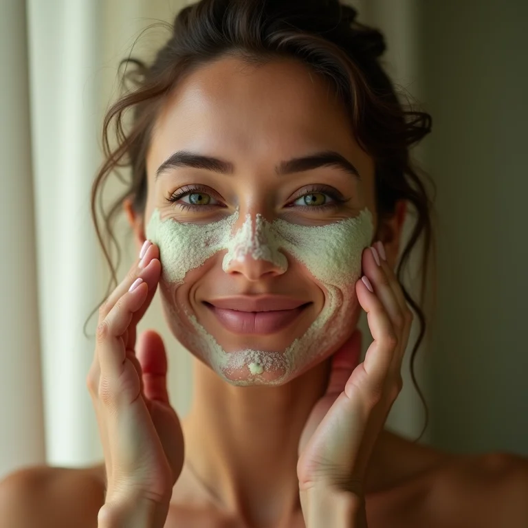 Esfoliação facial com hortelã e açúcar