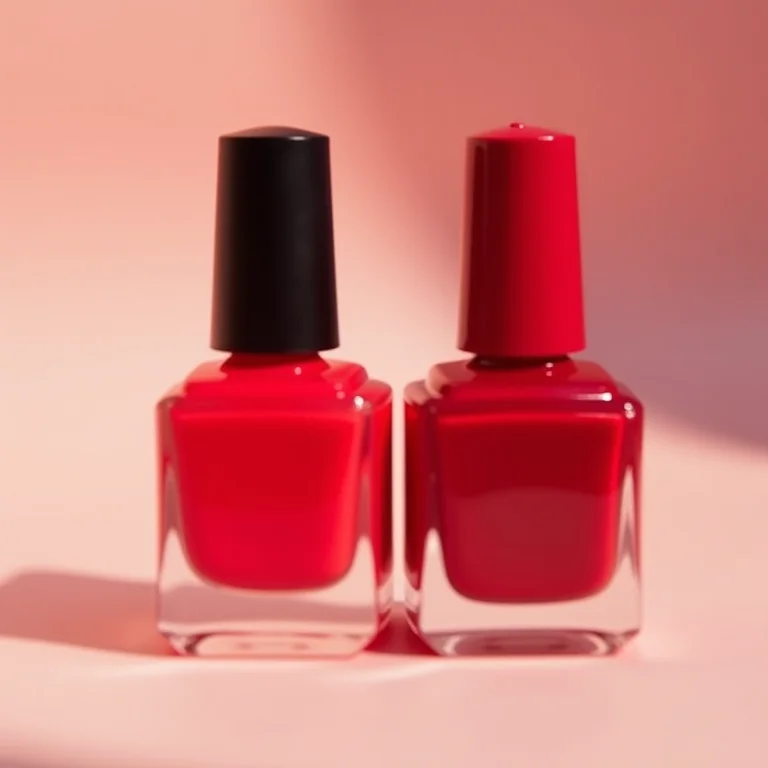 Esmaltes vermelhos clássicos Risqué Rubi e Impala Vermelho Royal