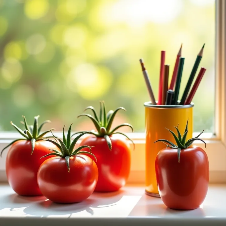 Espaço de trabalho transformado com cores e alegria.