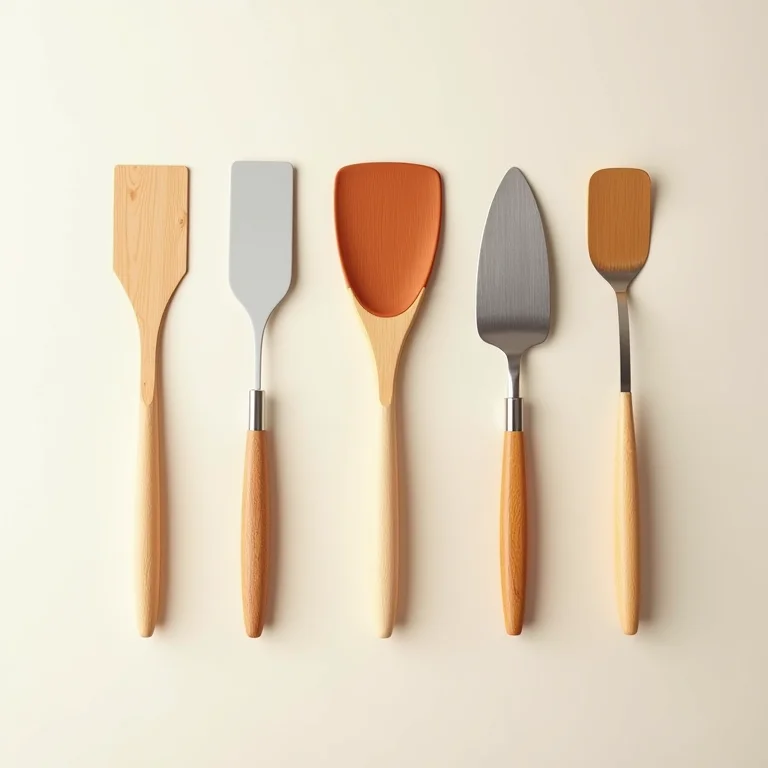 Espátulas diferentes para fazer crepes.