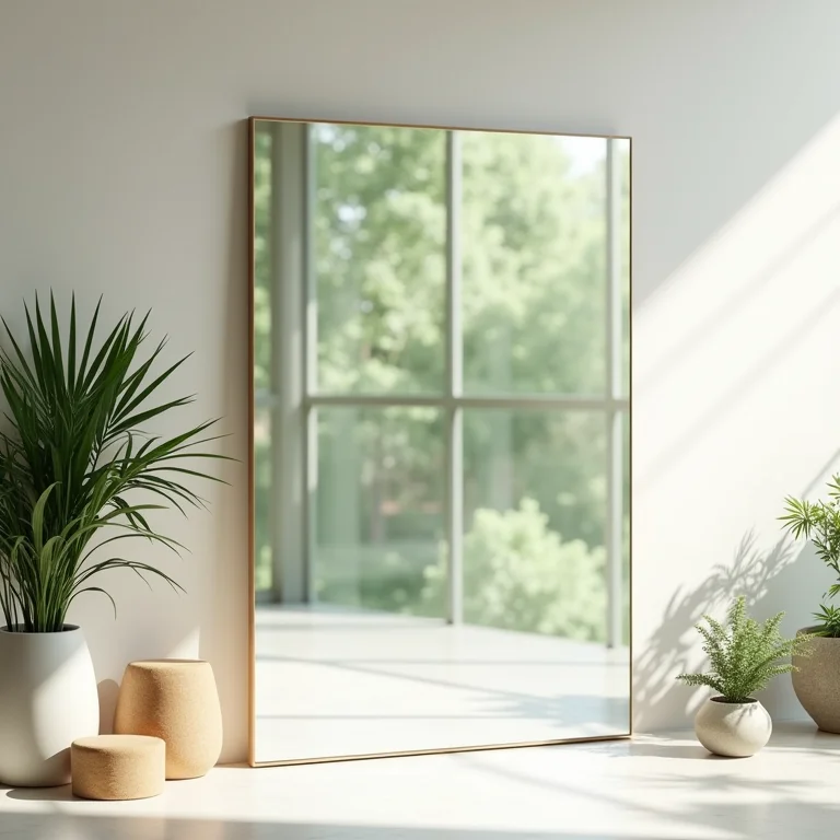 Espelho grande ampliando o banheiro