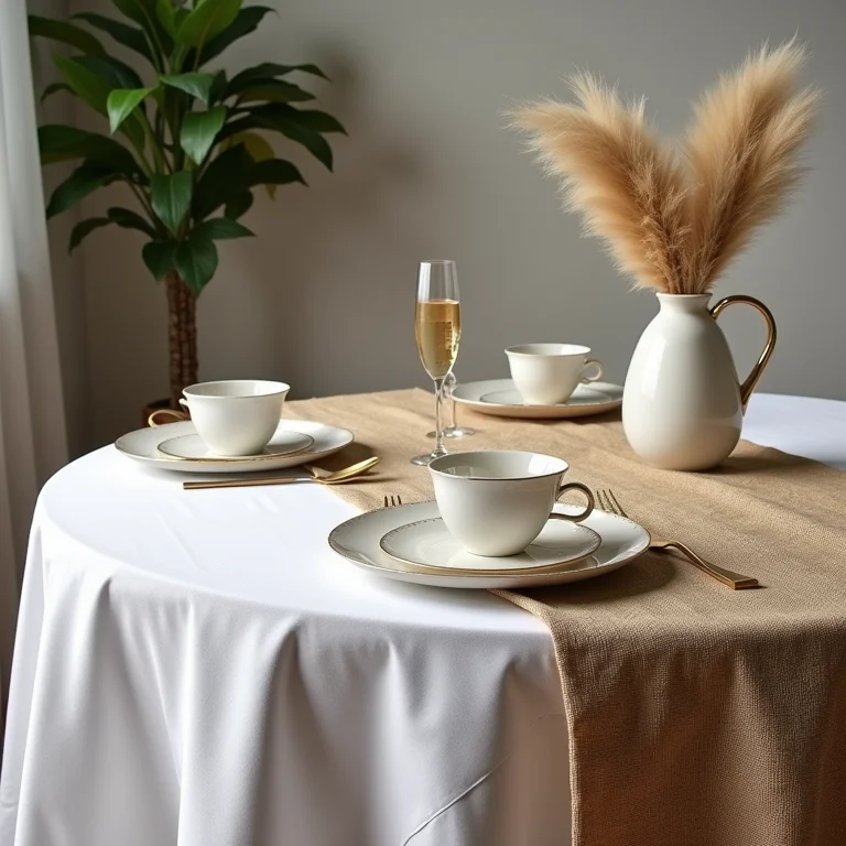 Estilos de toalha de mesa: clássico, moderno e rústico