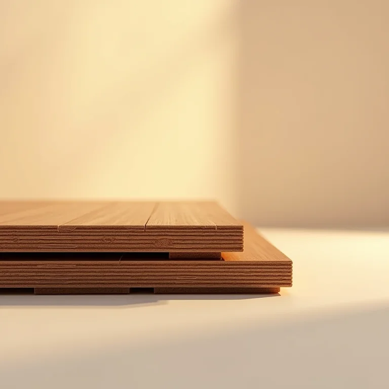 Exemplo de assoalho de eucalipto engenheirado