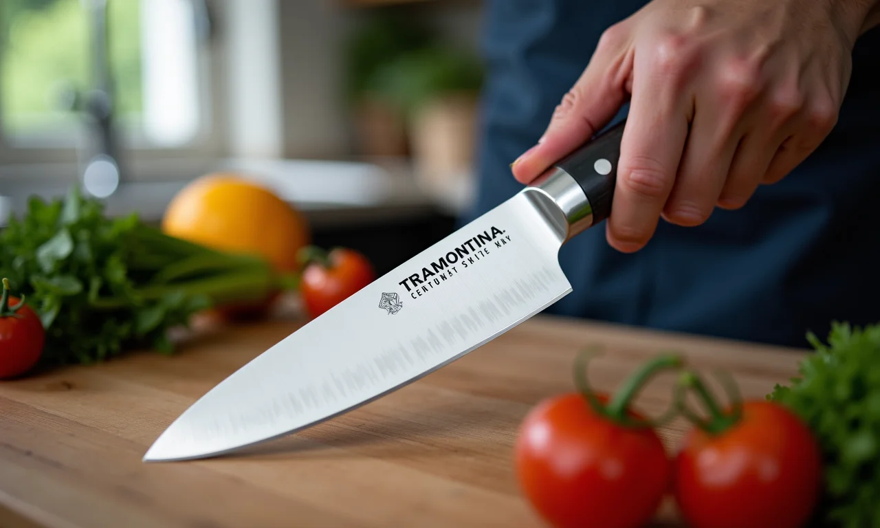Faca Tramontina Century em close.