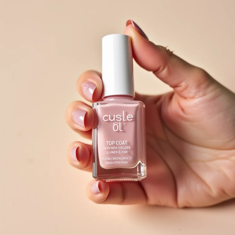 Finalizando as unhas com glitter