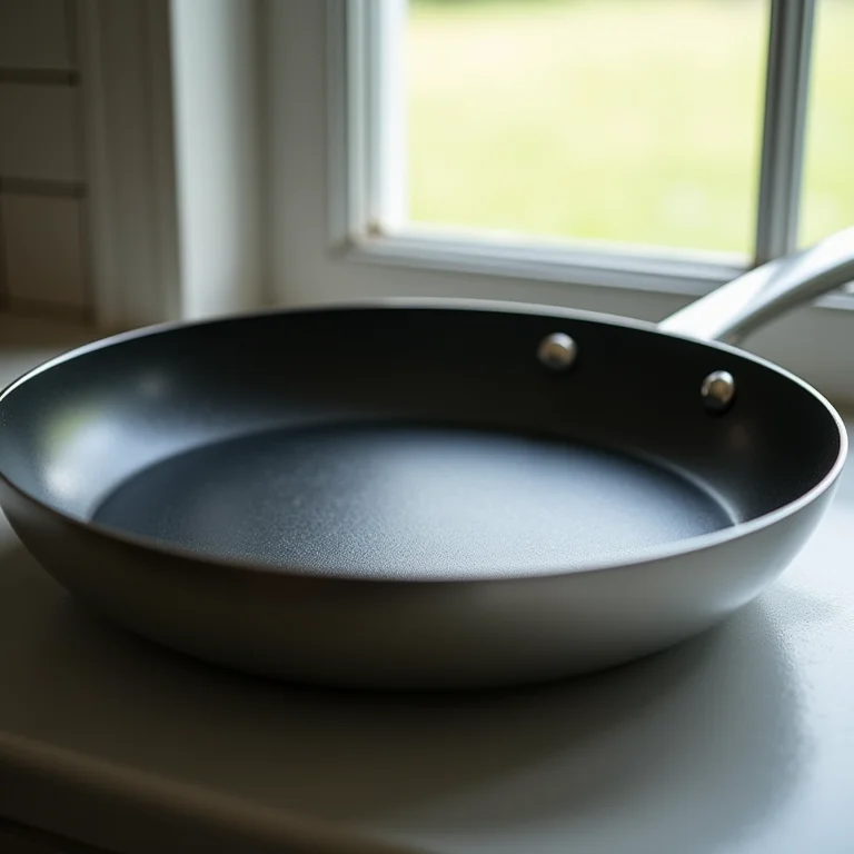 Frigideira antiaderente comum.