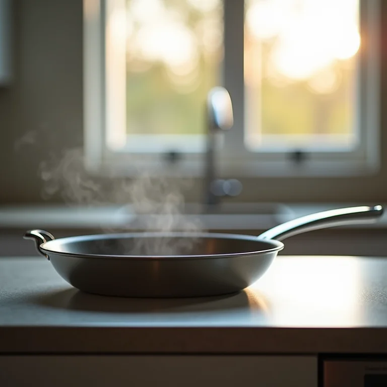 Frigideira de aço inoxidável com antiaderente