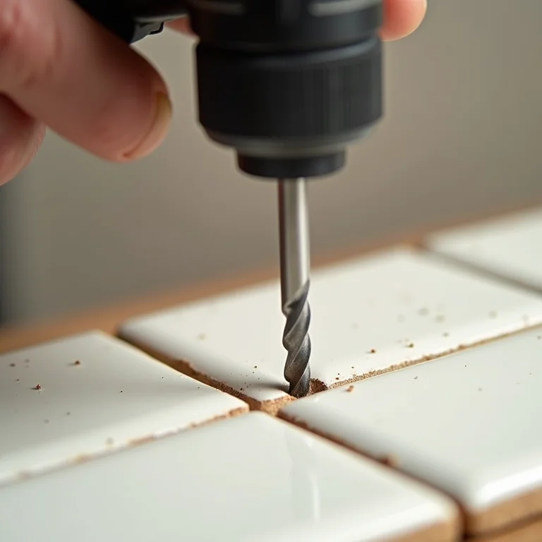 Furando azulejo sem lascar