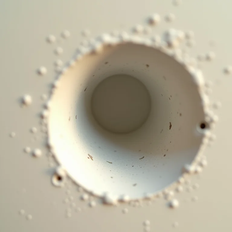 Furo perfeito na parede