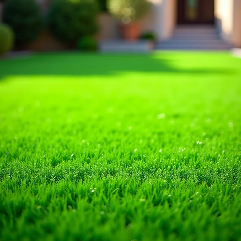 Gramado sintético para jardim, prático e sempre verde.