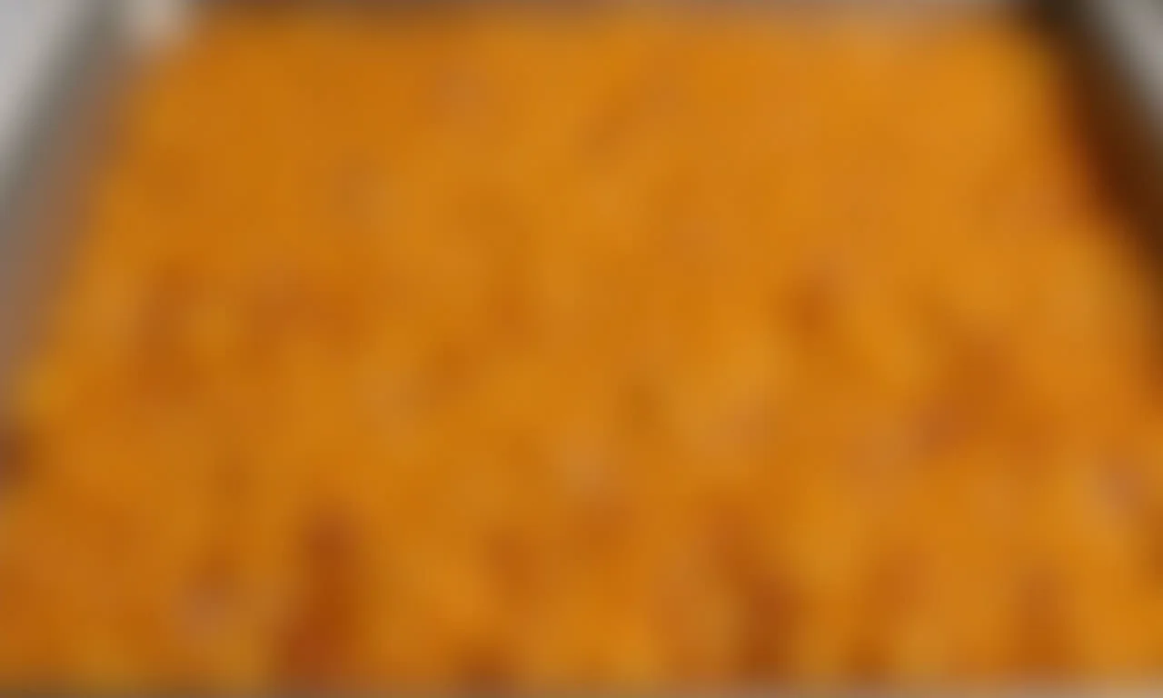 Granola crocante após sair do forno.