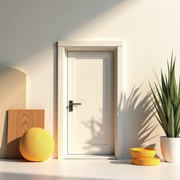 Harmonização de estilos com porta pivotante de alumínio