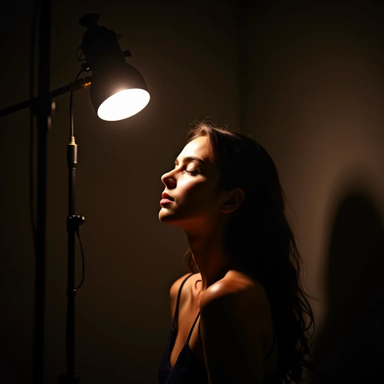 Iluminação inadequada em um estúdio de beleza