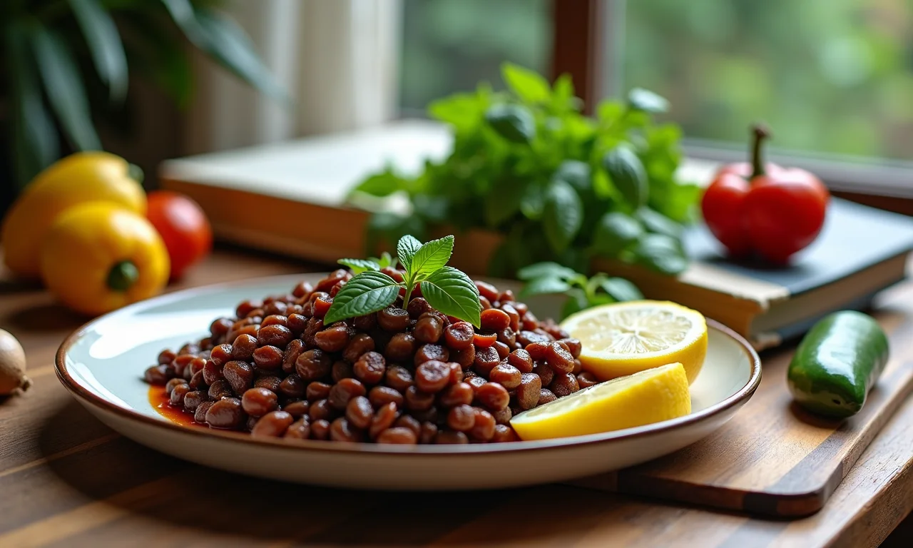 Ingredientes da feijoada dispostos sobre a mesa.