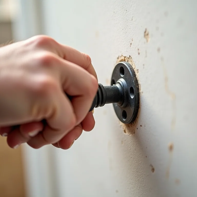 Inserindo bucha na parede