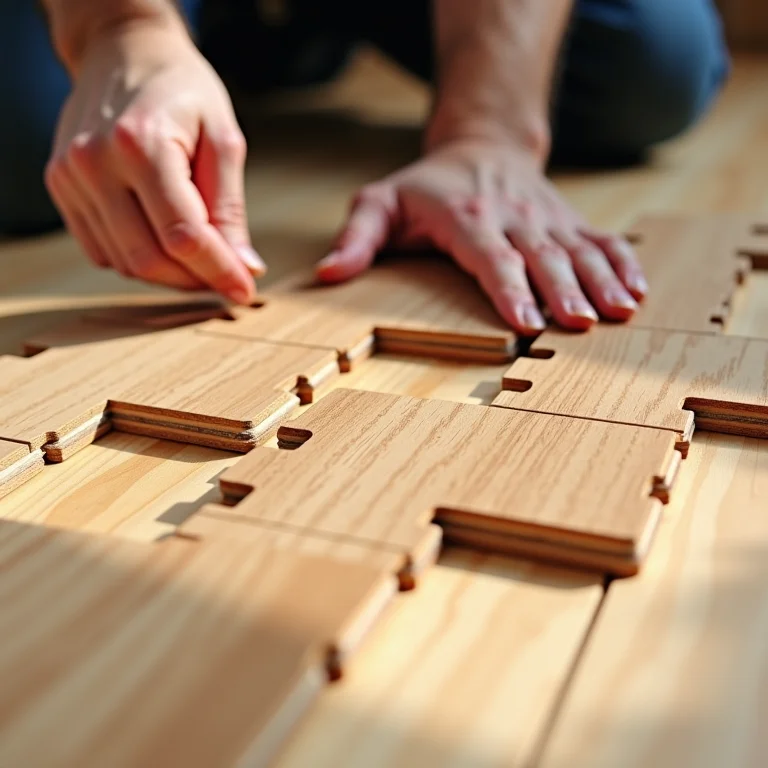 Instalação fácil e rápida de assoalho de madeira