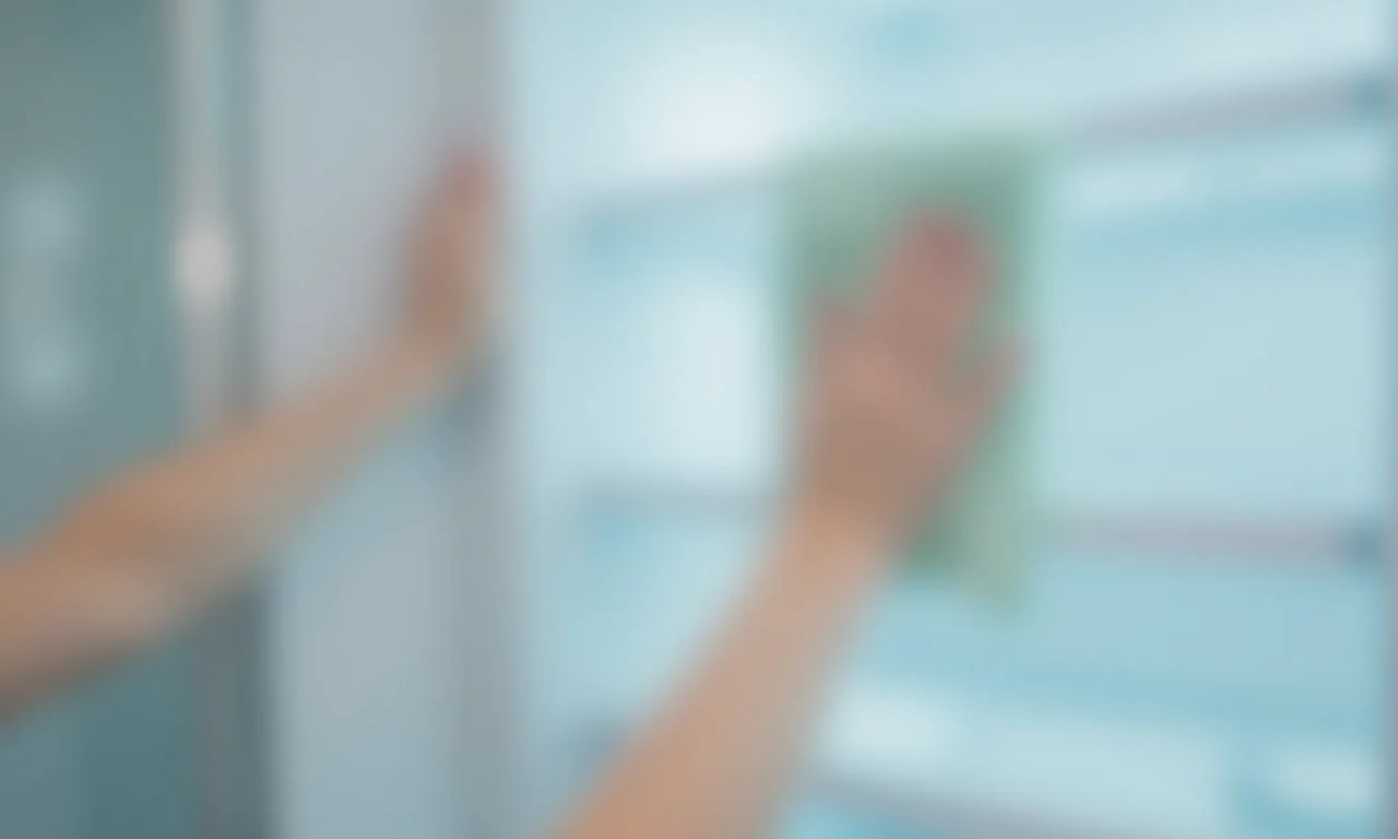 Limpando a geladeira corretamente.