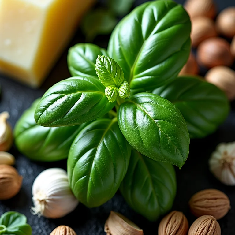 Manjericão na cozinha