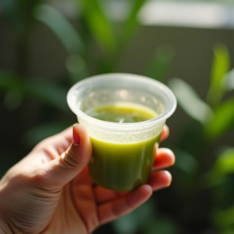 Mão segurando um filtro de chá reutilizável com chá verde, estilo de vida zero desperdício.