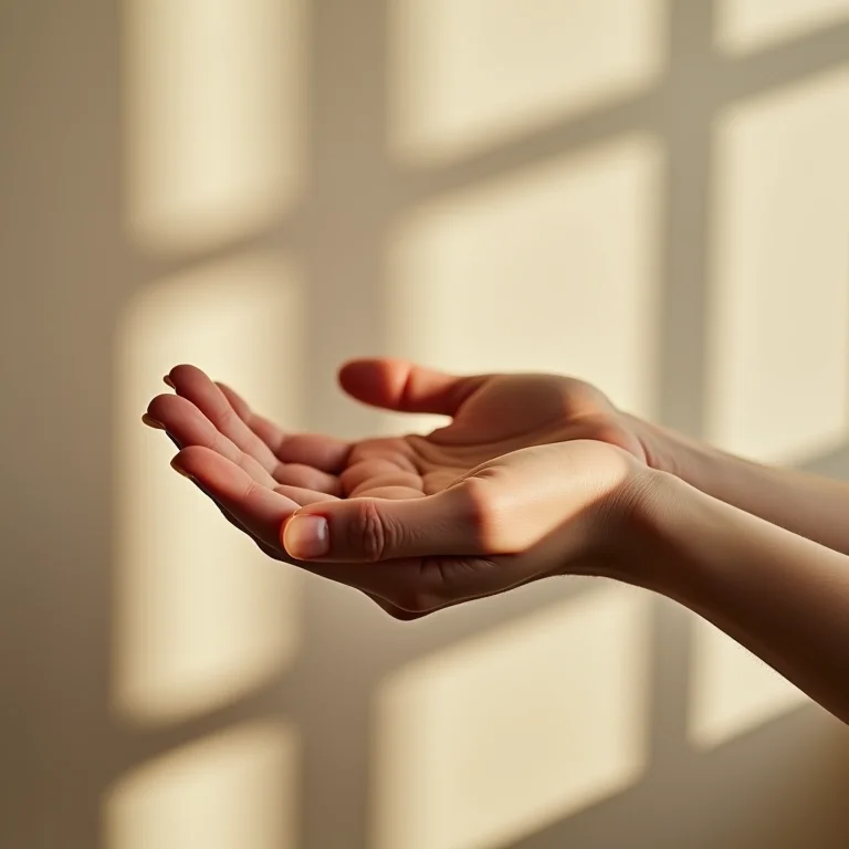 Mãos aplicando hidratante de zimbro