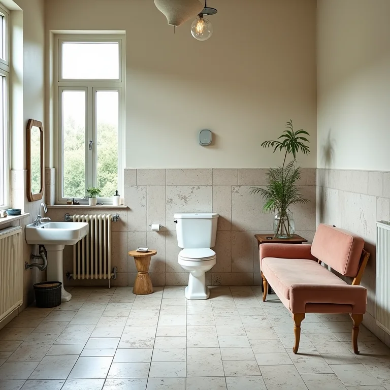 Materiais de baixa qualidade em uma reforma de estúdio de beleza