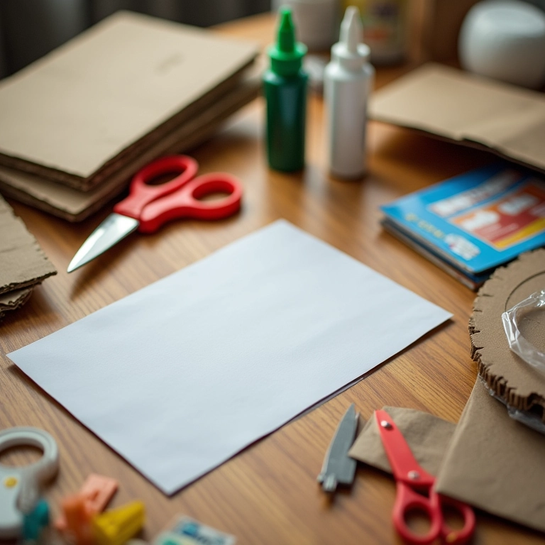 Materiais necessários para fazer um chapéu de bruxa de papelão.
