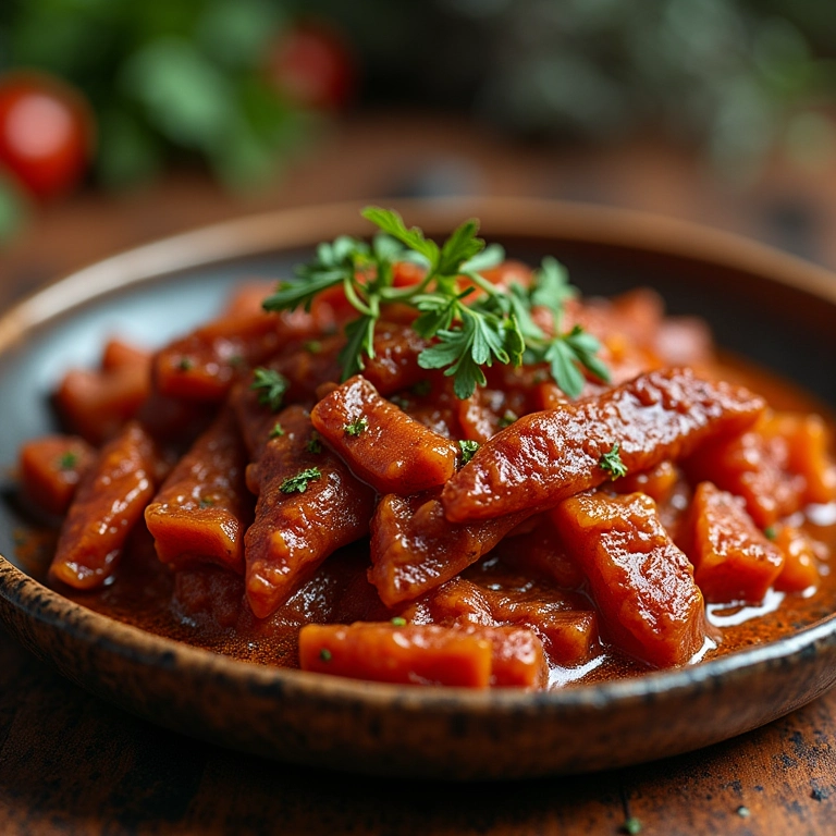 Maxixe refogado com carne seca, combinação perfeita nordestina.