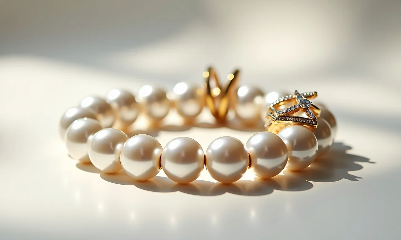 Modelos de porta guardanapos de pérolas.