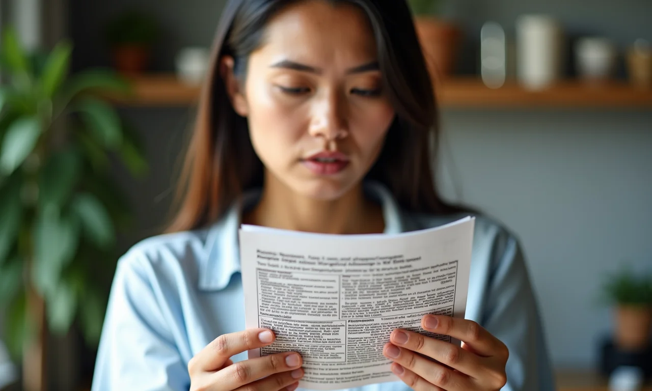 Mulher lendo rótulo de alimento, atenta aos ingredientes a evitar durante a dengue.