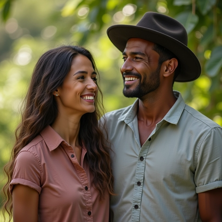 Mulher usando e-CPF e homem usando e-CNPJ, mostrando a diferença entre os documentos digitais.